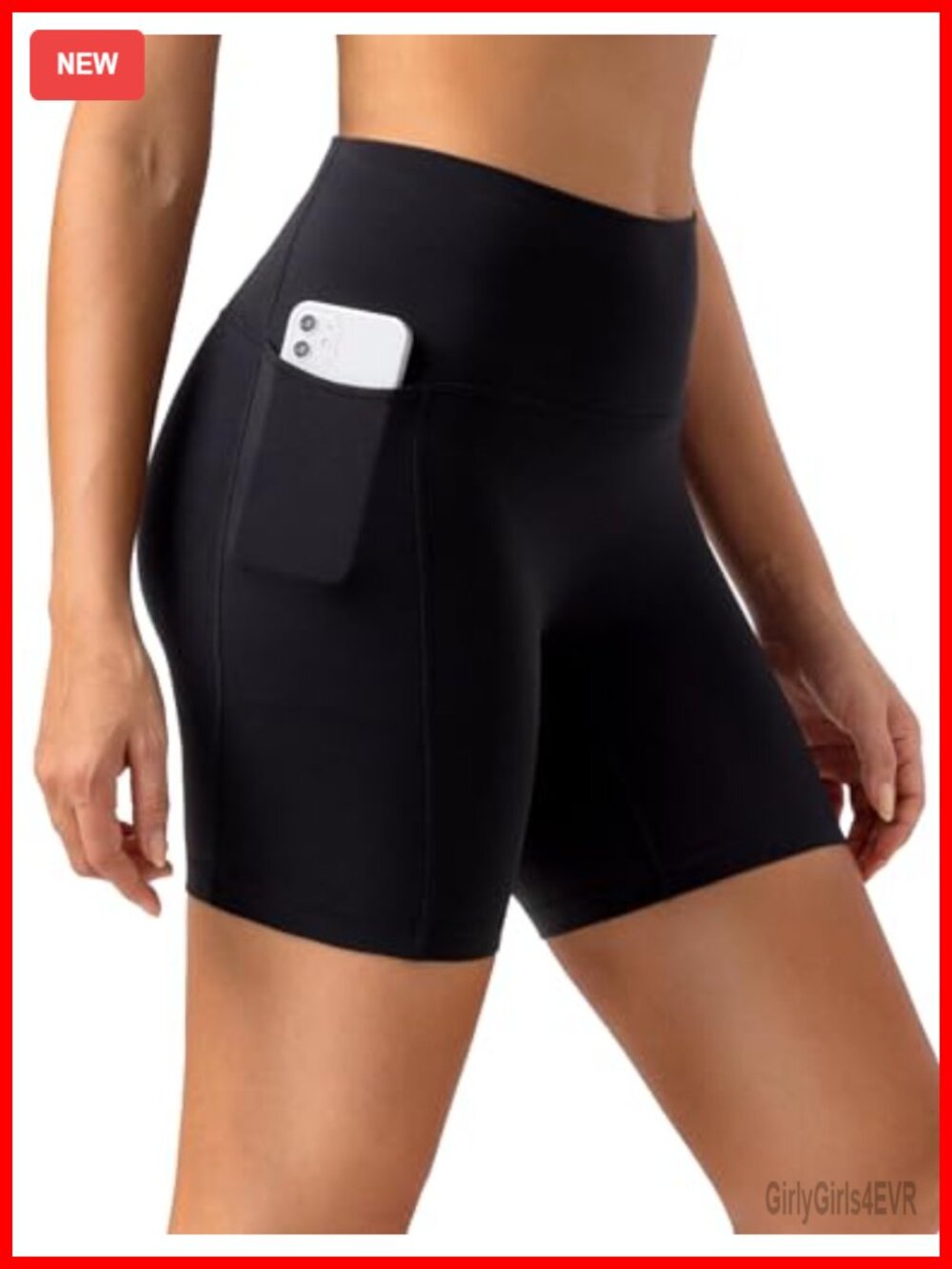 Colorfulkoala Dreamlux No Front Seam Biker Shorts with Pockets 6" Inseam